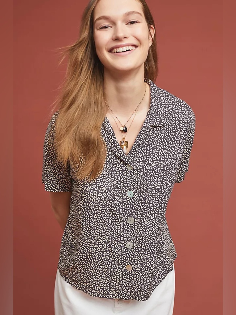 Beachgold Bretagne Buttondown by Anthro